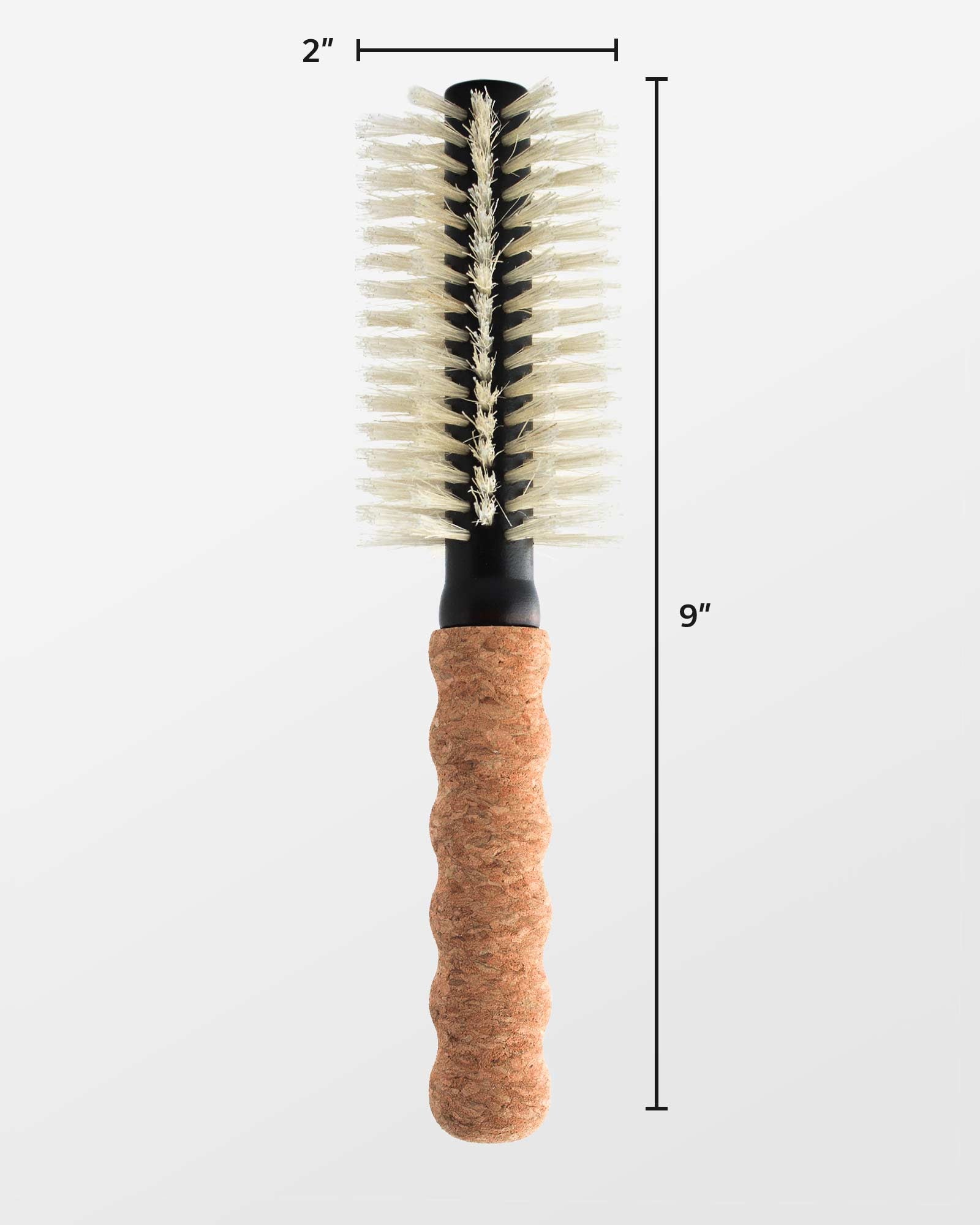 Small Round Boar / Nylon Bristle Brush