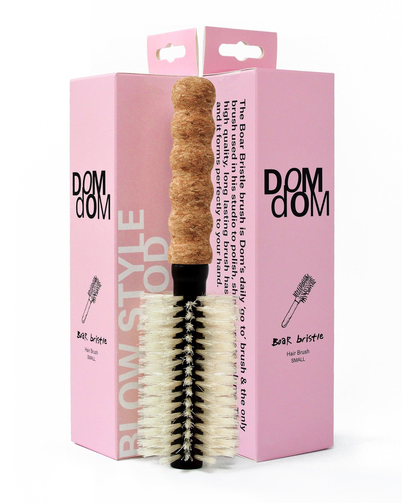 Small Round Boar/Nylon Bristle Brush – Dom Dom