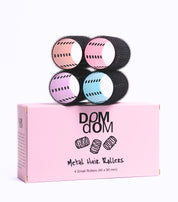 4 - SMALL Metal Hair Rollers w/o clips