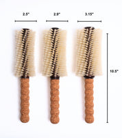 The Papi Long Barrel Boar / Nylon Bristle Brush Trio