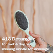 #13 Detangler Brush Green Stars