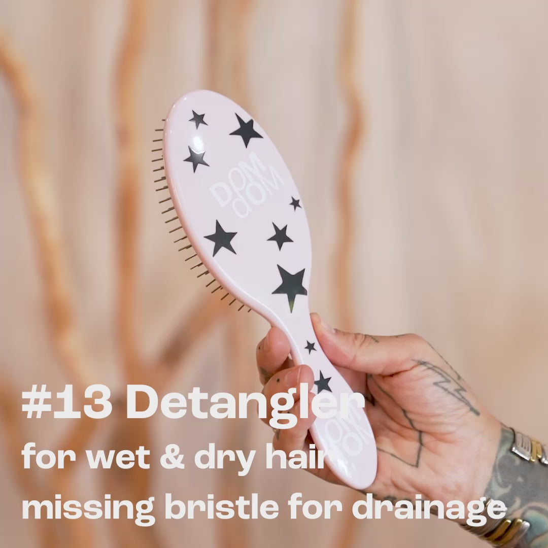 #13 Detangler Brush Pink Stars