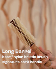The Papi Long Barrel Boar / Nylon Brush Small