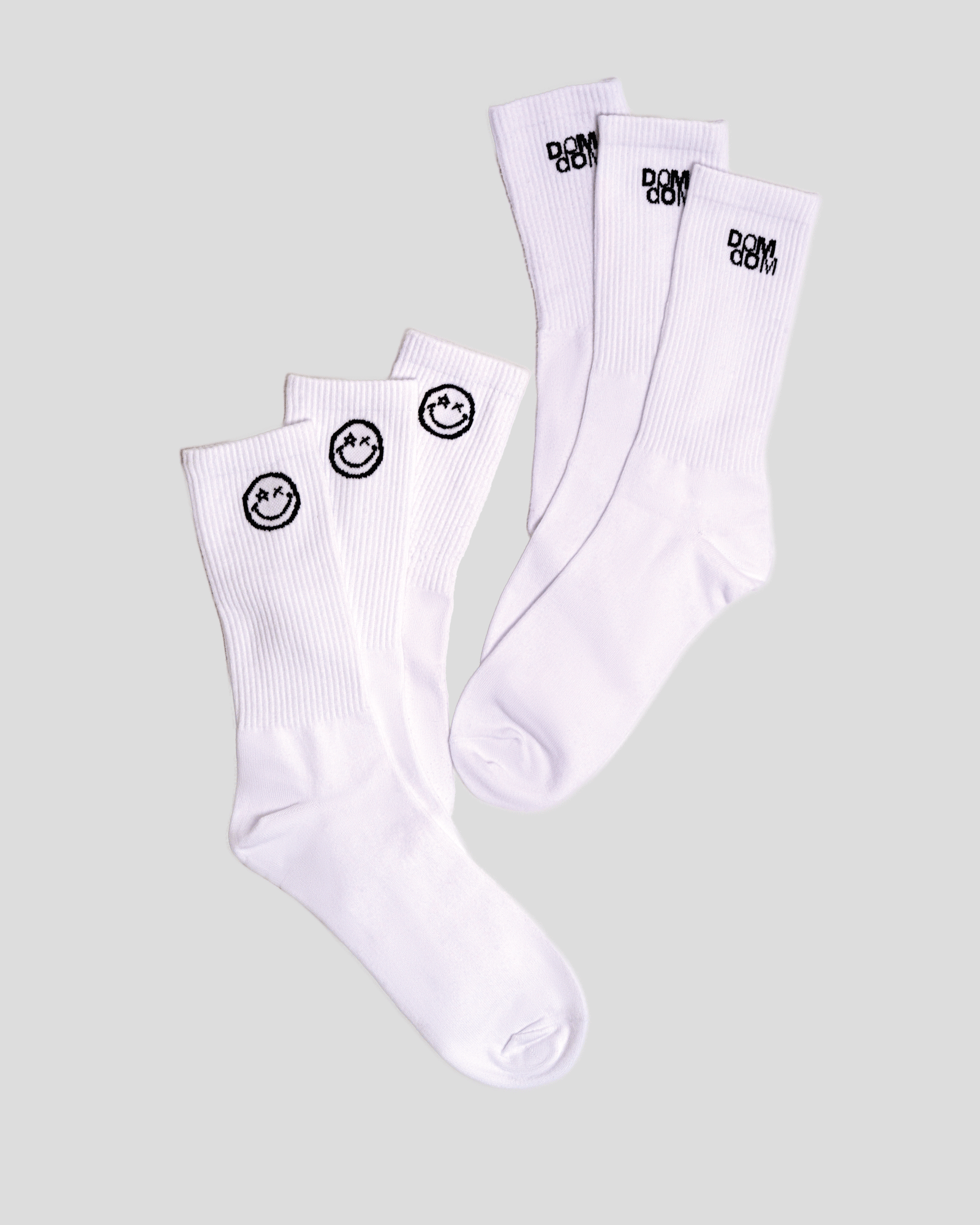 Dom Dom Crew Socks